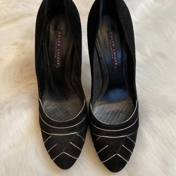 Ralph Lauren Collection Size 9.5 Black Pumps - Picture 1 of 3